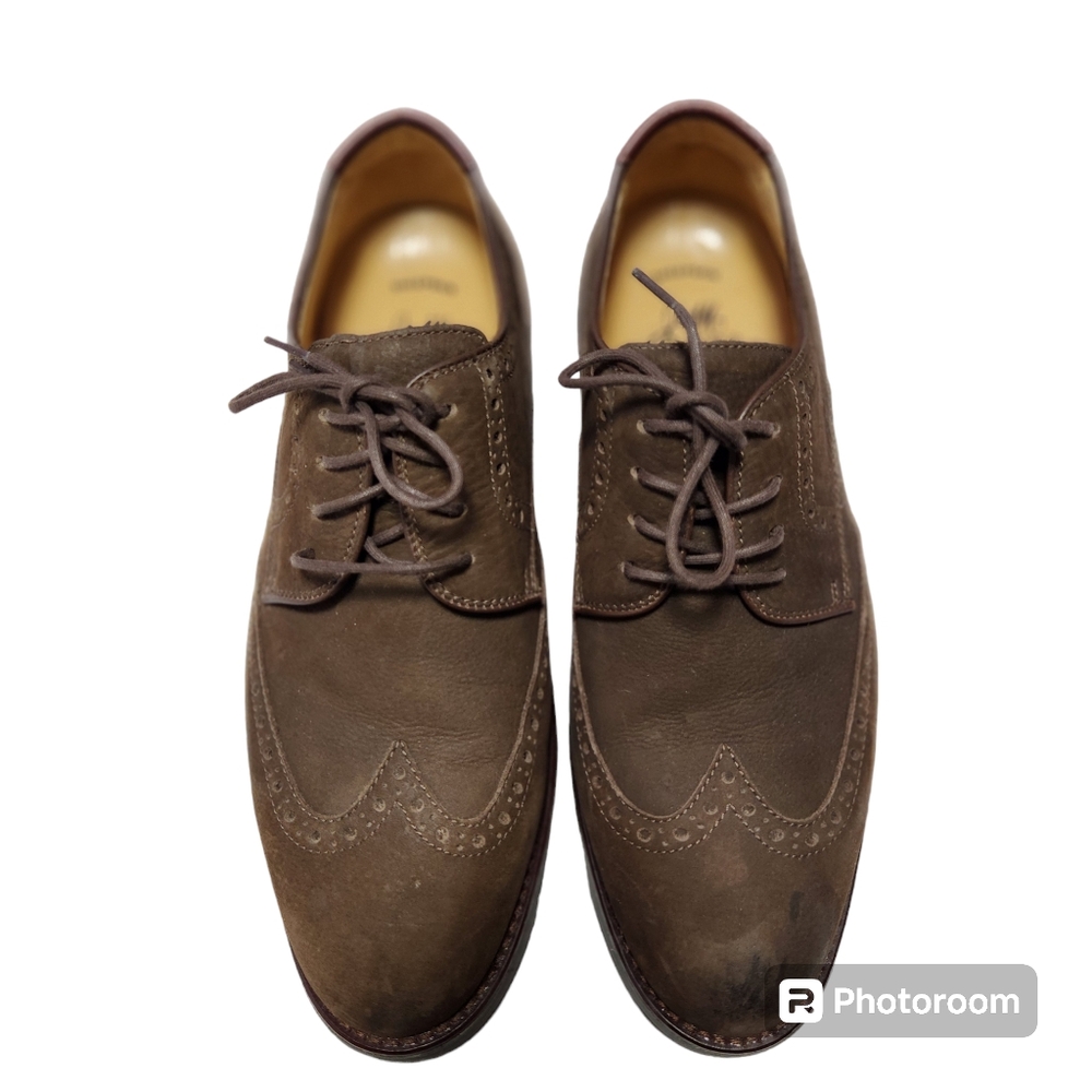 Johnston & Murphy 1850 Sheepskin men's loafers suede size 8.5 US